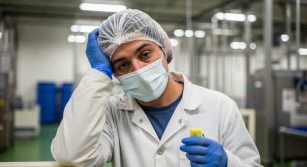 Trabalhador cansado em ambiente insalubre sem receber adicional