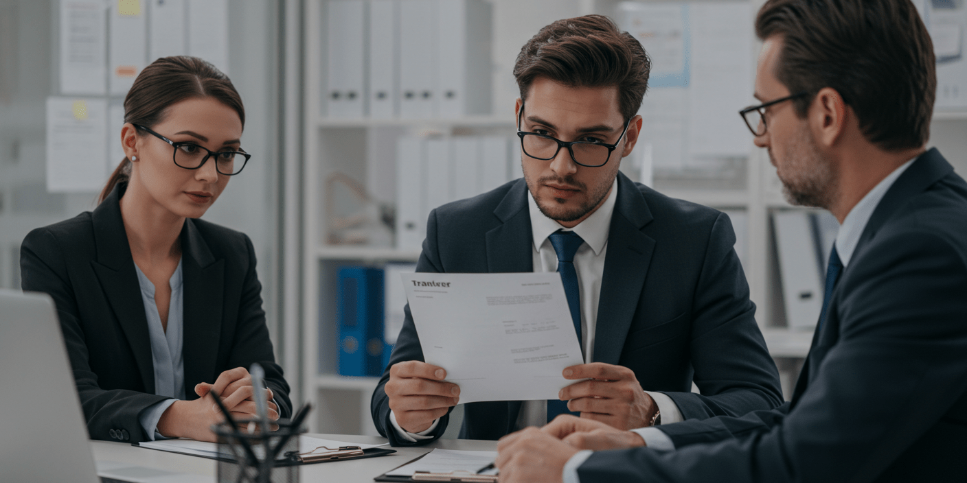 mudanca-de-funcao-ou-local-sou-obrigado-a-aceitar Trabalhador questionando mudança de função ou local de trabalho com gestor de RH